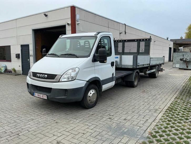 2010 Iveco Daily Vrachtwagen met oplegger kipfunctie, Auto's, Vrachtwagens, Bedrijf, Iveco, Overige brandstoffen