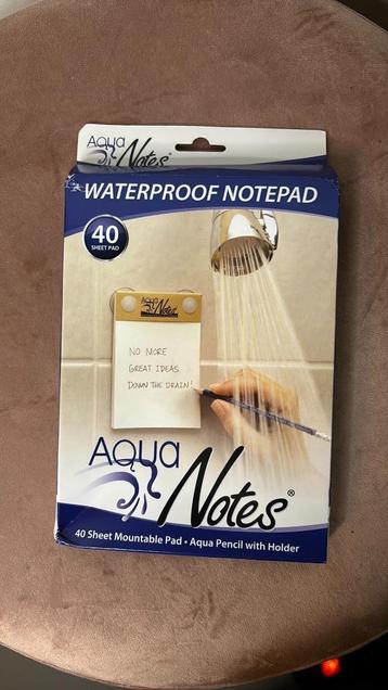 AquaNotes, Waterbestendig Notitieblok voor in de Douche beschikbaar voor biedingen