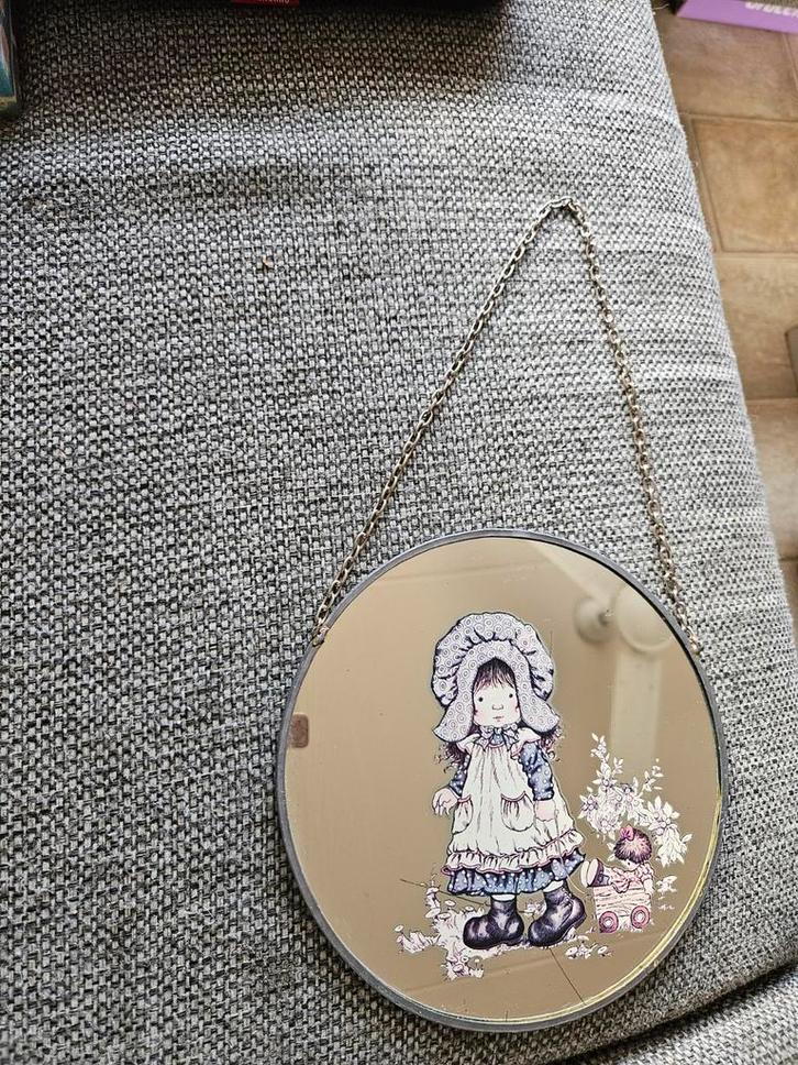 Sarah Kay Holly Hobbie spiegel  Raamhanger Rond retro, Verzamelen, Retro, Ophalen of Verzenden