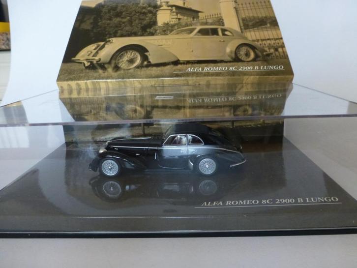 Minichamps Alfa Romeo 8C 2900 B Lungo zwart, Hobby en Vrije tijd, Modelauto's | 1:43, Nieuw, Auto, Overige merken, Ophalen of Verzenden