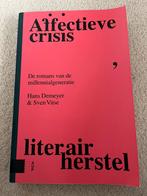 Sven Vitse - Affectieve crisis, literair herstel, Sven Vitse; Hans Demeyer, Ophalen of Verzenden, Zo goed als nieuw