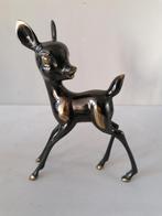vintage bronzen beeld van een BAMBI- hert  26x21 cm, Ophalen of Verzenden