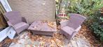 Twee tuinsets 4 Seasons, Tuin en Terras, Gebruikt, Bijzettafel, Wicker, Tuinset