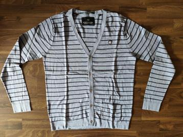 Scotch & Soda vest grijs met zwart streepje maat M beschikbaar voor biedingen
