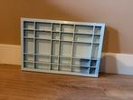 Lichtblauwe Letterbak / Trinketkast, Huis en Inrichting, Ophalen of Verzenden, Gebruikt