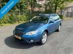 Subaru Outback 2.5i Comfort G3 GAS EN SUPER MOOIE AUTO, Auto's, Subaru, Zwart, 4 cilinders, Blauw, Bedrijf