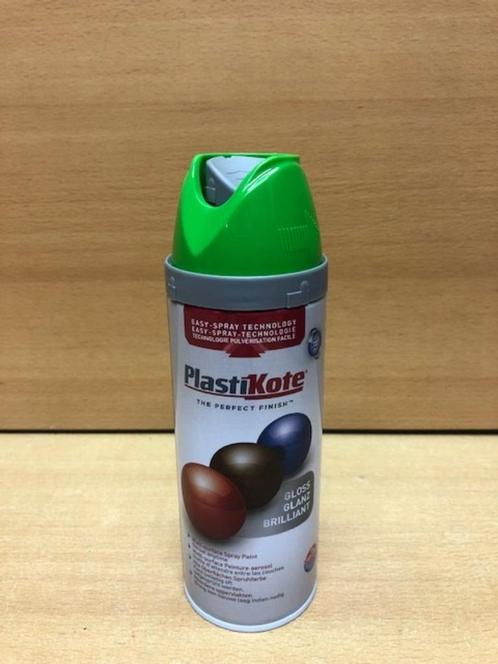 Spuitbus PlastiKote groen 400 ml. ( RAL6018 ), Hobby en Vrije tijd, Knutselen, Nieuw, Materiaal, Ophalen of Verzenden