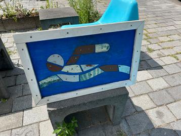 Kunstwerk schilderij zwemmer beschikbaar voor biedingen