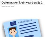 Oefenexamen met antwoorden klein vaarbewijs 1 - kvb1- 2025, Ophalen of Verzenden, Nieuw, Niet van toepassing