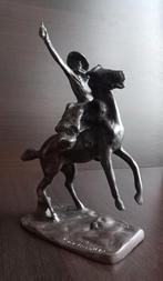 Brons beeld CHARLES M. RUSSELL , Smoking Up - stamped 3219, Antiek en Kunst, Ophalen of Verzenden, Brons