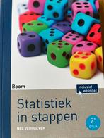 Statistiek in stappen, 2e druk - Zo goed als nieuw!, Boeken, Studieboeken en Cursussen, Ophalen, Beta, Zo goed als nieuw, HBO