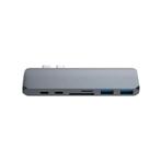 USB-C Hub 7-in-1 voor MacBook Pro & MacBook Air (space gray), Computers en Software, Dockingstations, Verzenden, Nieuw, USB-hub