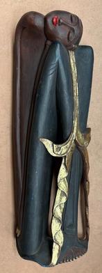Mooi houten beeld uit Azië, bijna 40 cm, Antiek en Kunst, Ophalen of Verzenden