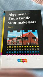 Algemene Bouwkunde voor makelaars, A.H.L.G. Bone - Deel A, Boeken, Studieboeken en Cursussen, Ophalen of Verzenden, Nieuw, Overige niveaus