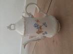 Hoge thee of koffie pot met bloemen, Ophalen of Verzenden