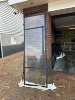 Stalen deur met frame 242,5x80, Doe-het-zelf en Verbouw, Deuren en Horren, Ophalen, 215 cm of meer, Binnendeur, Glas