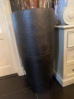 Uniek mooie hoge VAAS Bloempot plantenbak Zwart CROCO leder, Huis en Inrichting, Ophalen, Overige materialen, Info@ptmd.nl, Nieuw