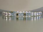 Edelsteen armband met topaas, aquamarijn en zoetwaterparels, Verzenden, Nieuw