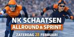2 kaarten NK schaatsen, Twee personen, Februari