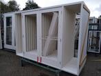 Kozijn met dubbele tuindeuren en zijlichten, Ophalen, Nieuw, Buitendeur, Hout