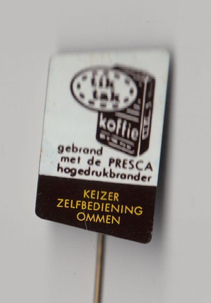 TikTak Koffie Keizer Zelfbediening Ommen speldje, Verzamelen, Speldjes, Pins en Buttons, Gebruikt, Speldje of Pin, Overige onderwerpen