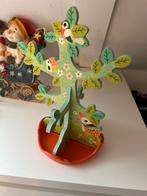 Houten decoratie sieradenboom met diertjes djevo, Ophalen, Zo goed als nieuw
