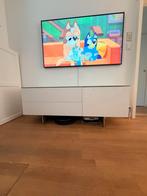 Design tv-meubel Coesel met glasplaat, Huis en Inrichting, Kasten | Televisiemeubels, Ophalen, Gebruikt, 150 tot 200 cm, Minder dan 100 cm