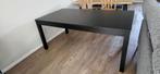 Ikea Bjursta uitschuifbare eettafel zwart, Huis en Inrichting, Ophalen, Gebruikt, 50 tot 100 cm, Vijf personen of meer