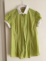 Groene blouse met witte details - Silvian Heach, Kleding | Dames, Ophalen of Verzenden, Zo goed als nieuw, Maat 38/40 (M), Groen