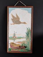 Grote tegel De porceleyne Fles Delft / waterland, Antiek en Kunst, Antiek | Keramiek en Aardewerk, Ophalen of Verzenden