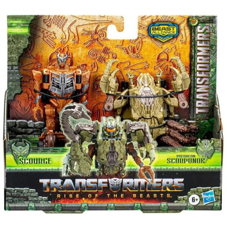 Transformers: Rise of the Beasts: 2-Pack Scourge & Predacon, Verzamelen, Transformers, Nieuw, G1, Ophalen of Verzenden