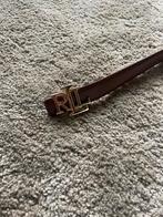 Riem | rl | 100cm | bruin/goud | dames, Kleding | Dames, Riemen en Ceinturen, Minder dan 3 cm, Bruin, Verzenden, Echt leder