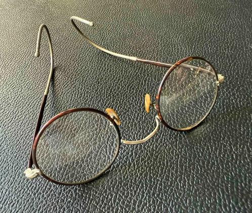 Vintage brilmontuur, Sieraden, Tassen en Uiterlijk, Zonnebrillen en Brillen | Heren, Gebruikt, Bril, Overige merken, Bruin, Verzenden