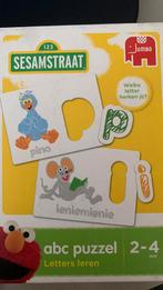 ABC Puzzel Sesamstraat letters leren, Ophalen of Verzenden, 10 tot 50 stukjes, Zo goed als nieuw