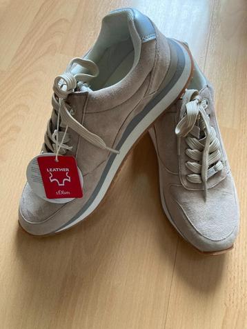 Sneakers Dames Nieuw Maat 40 s.Oliver Suède-Leer Kleur Taupe beschikbaar voor biedingen