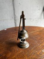 Vintage messing olielamp met hanger – Oosterse stijl, Ophalen of Verzenden