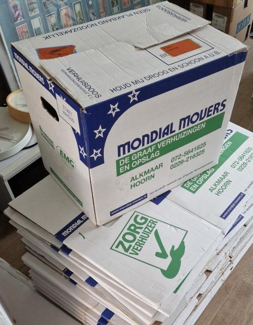 Verschillende verhuisdozen gebruikt 1,50 per stuk, Doe-het-zelf en Verbouw, Kratten en Dozen, Gebruikt, Doos, Minder dan 35 cm