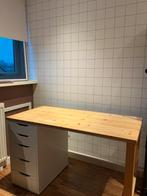Bureau met Alex ladeblok en blad 120x60cm, Huis en Inrichting, Ophalen, Gebruikt, Bureau