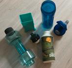 Verzameling bidons waterflessen + pakjeshouder, Ophalen of Verzenden, Gebruikt