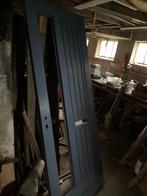 7 nieuwe hardhouten voordeuren met glaslatten, Ophalen, 80 tot 100 cm, 200 tot 215 cm, Buitendeur