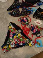 NIEUW ! zeer mooie retro Bikini setjes Mario Nintendo Maat M, Ophalen of Verzenden, Nieuw, Zwart, Bikini
