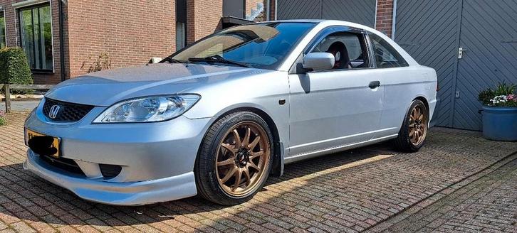 Honda Civic Coupe LS (EM2) I 2DR 2006 Grijs (Revisie gehad), Auto's, Honda, Particulier, Civic, ABS, Airbags, Airconditioning