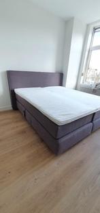 Elektrisch verstelbare boxspring 180X200, Ophalen, Bruin, Tweepersoons, Zo goed als nieuw