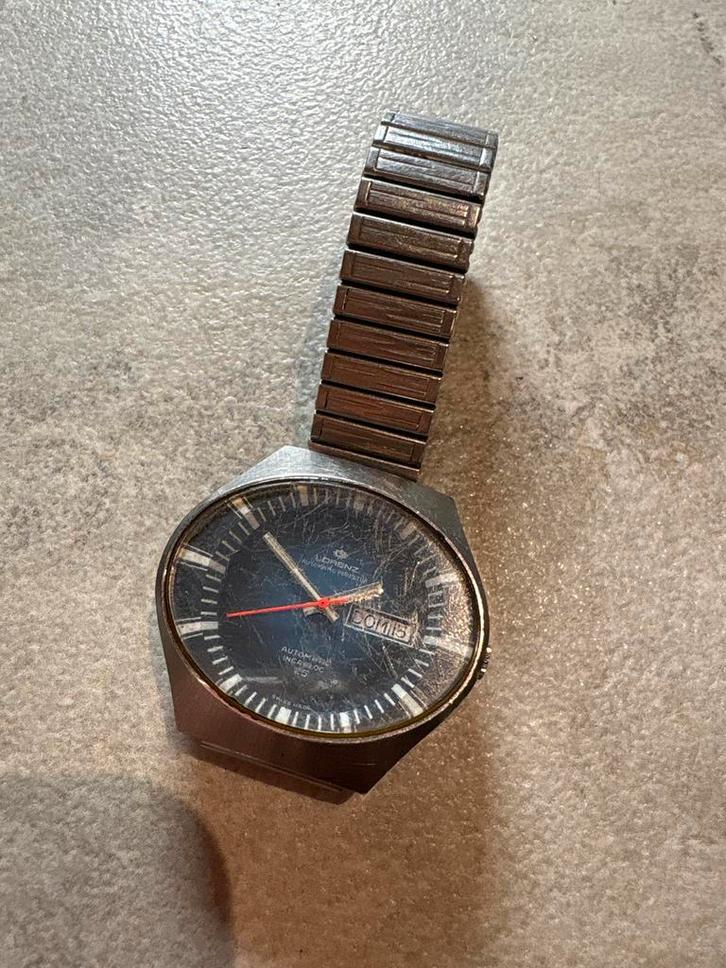 Lorenz Automatic Incabloc Vintage Horloge Jaren 60, Sieraden, Tassen en Uiterlijk, Horloges | Antiek, Polshorloge, Overige merken