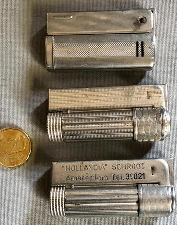 3 Imco Aanstekers: 2 Triplex, 1 'Streamline Nederland', 60s beschikbaar voor biedingen