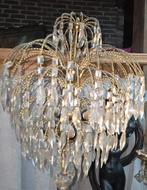 Antieke staande kroonluchter met kristallen, 190cm, Antiek en Kunst, Ophalen