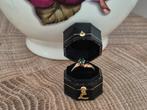 Antieke 18 karaat roségouden ring met smaragd, Sieraden, Tassen en Uiterlijk, Antieke sieraden, Ophalen of Verzenden, Goud, Ring