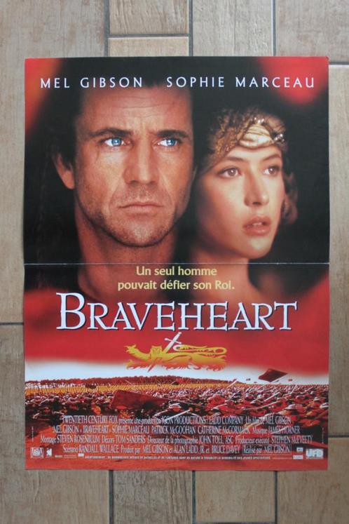 filmaffiche Mel Gibson Braveheart 1995 filmposter, Verzamelen, Posters, Zo goed als nieuw, Film en Tv, A1 t/m A3, Rechthoekig Staand