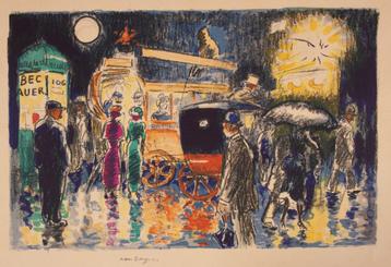 Kees van Dongen(1877)Kl Lithografie"Place Pigalle na"Ges Gen beschikbaar voor biedingen