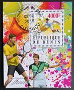 BENIN - blok Tennis (Novak Djokovic) 2015, Verzenden, Overige landen